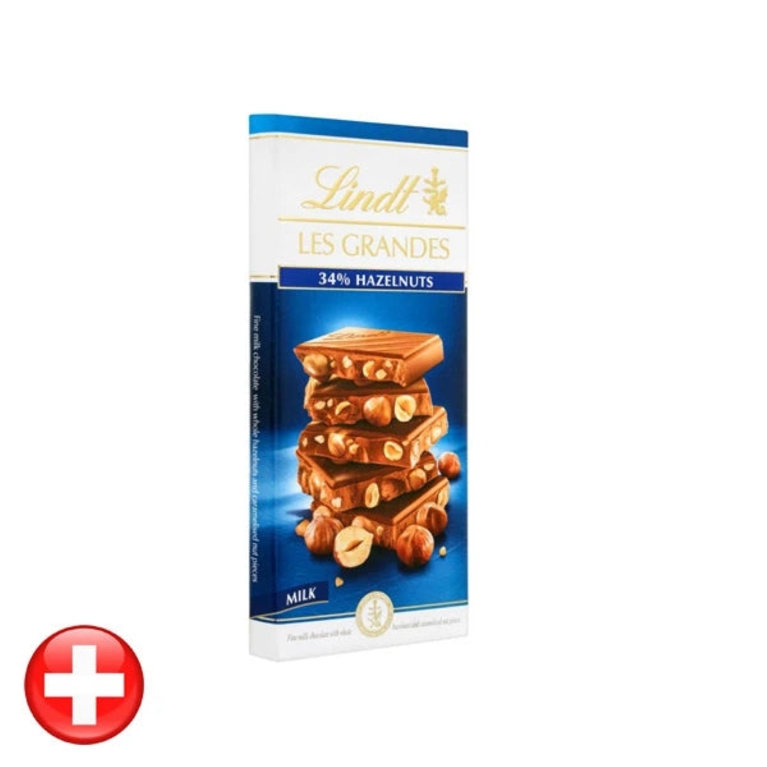 LINDT GRAND 34% MILK HAZELNUT 150G